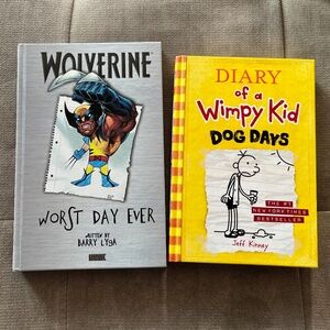 Diary of a Wimpy Kid / Wolverine Worst Day Ever Book Bundle